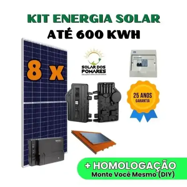 Kit Microinversor Enphase IQ8P 600 kwh