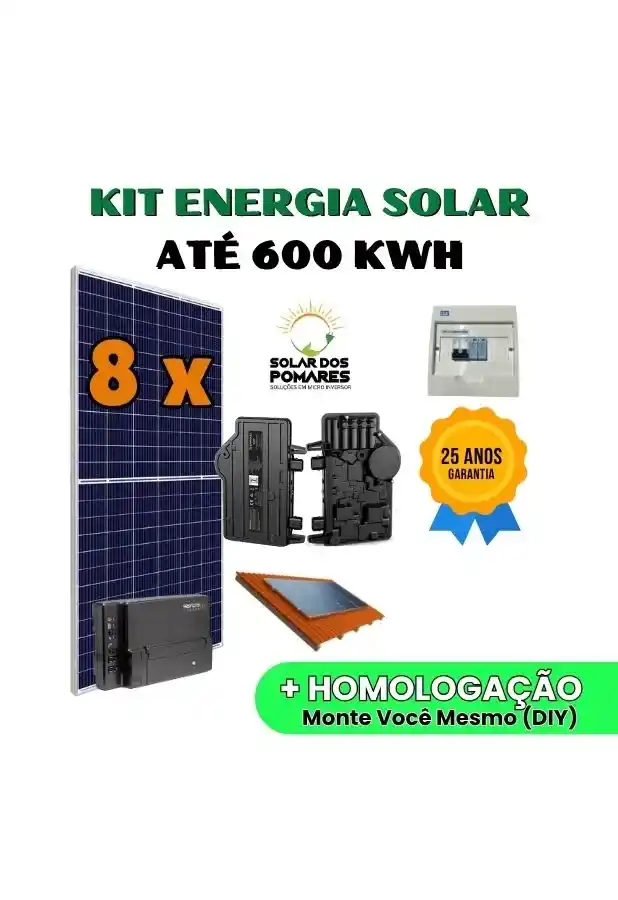 Kit Microinversor Enphase IQ8P 600 kwh
