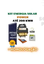 Kit Energia Solar 200 kWh Mês