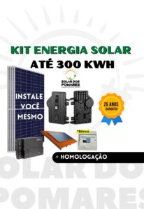 Kit Energia Solar 300 kWh Mês on grid completo com estruturas, painéis com Micro inversor com modelo Enphase IQ8P monitoramento e adicionais grátis para vida útil tranquila. Kit Microinversor Enphase IQ8P 300 kWh