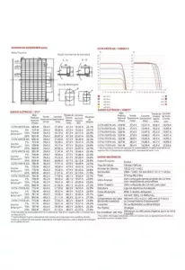 Datasheet Placa Fotovoltaica Solar Canadian 700W Solar dos Pomares