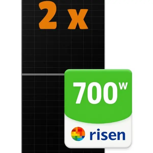 Kit 2 Placas Fotovoltaicas Risen 700W