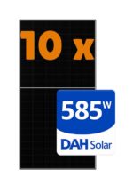 Kit 10 Placas Fotovoltaica Solar DAH 585W