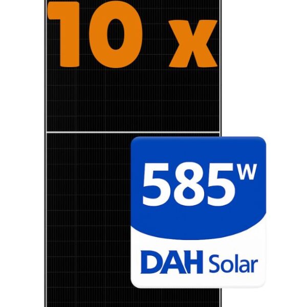 Kit 10 Placas Fotovoltaica Solar DAH 585W