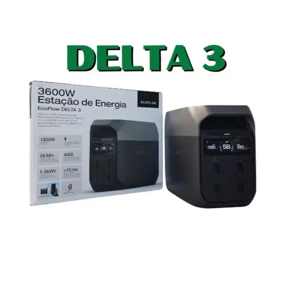 Ecoflow Delta 3 Estação de Energia Portátil
