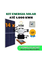 Kit Energia Solar Residencial Completo 1000 kWh