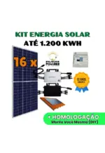 Kit Energia Solar Residencial Completo 1200 kWh