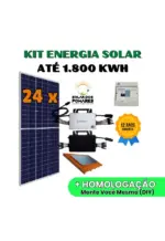 Kit Energia Solar Residencial Completo 1800 kWh