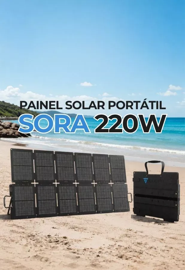 Bluetti Sora 220W - Painel Solar Portátil